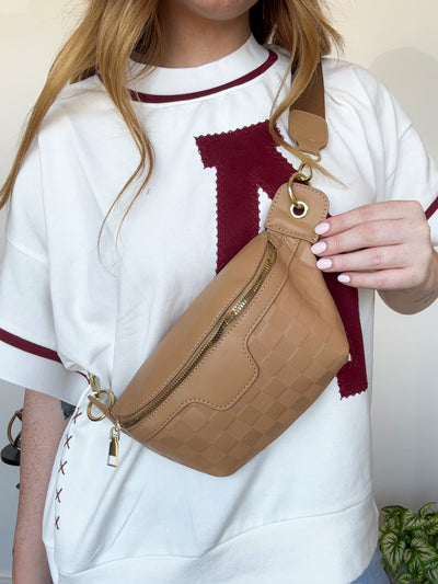 Check Me Out Bum Bag- Camel-190 - ACCESSORIES - BAGS/BELTS-LEATHER & LACE-[option4]-[option5]-[option6]-Leather & Lace Boutique Shop