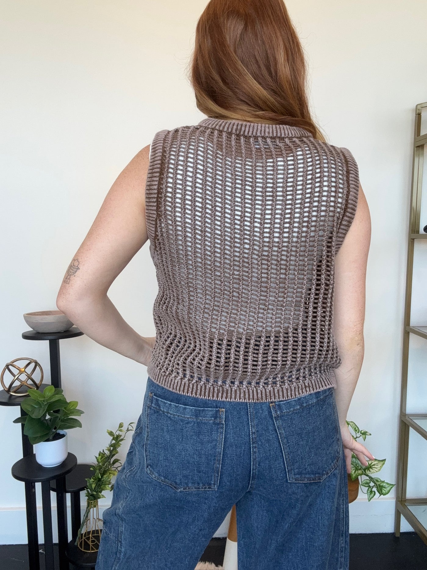 Mineral Wash Knit Tank-100 - TOPS - SHORT SLEEVE/SLEEVELESS-LEATHER & LACE-[option4]-[option5]-[option6]-Leather & Lace Boutique Shop