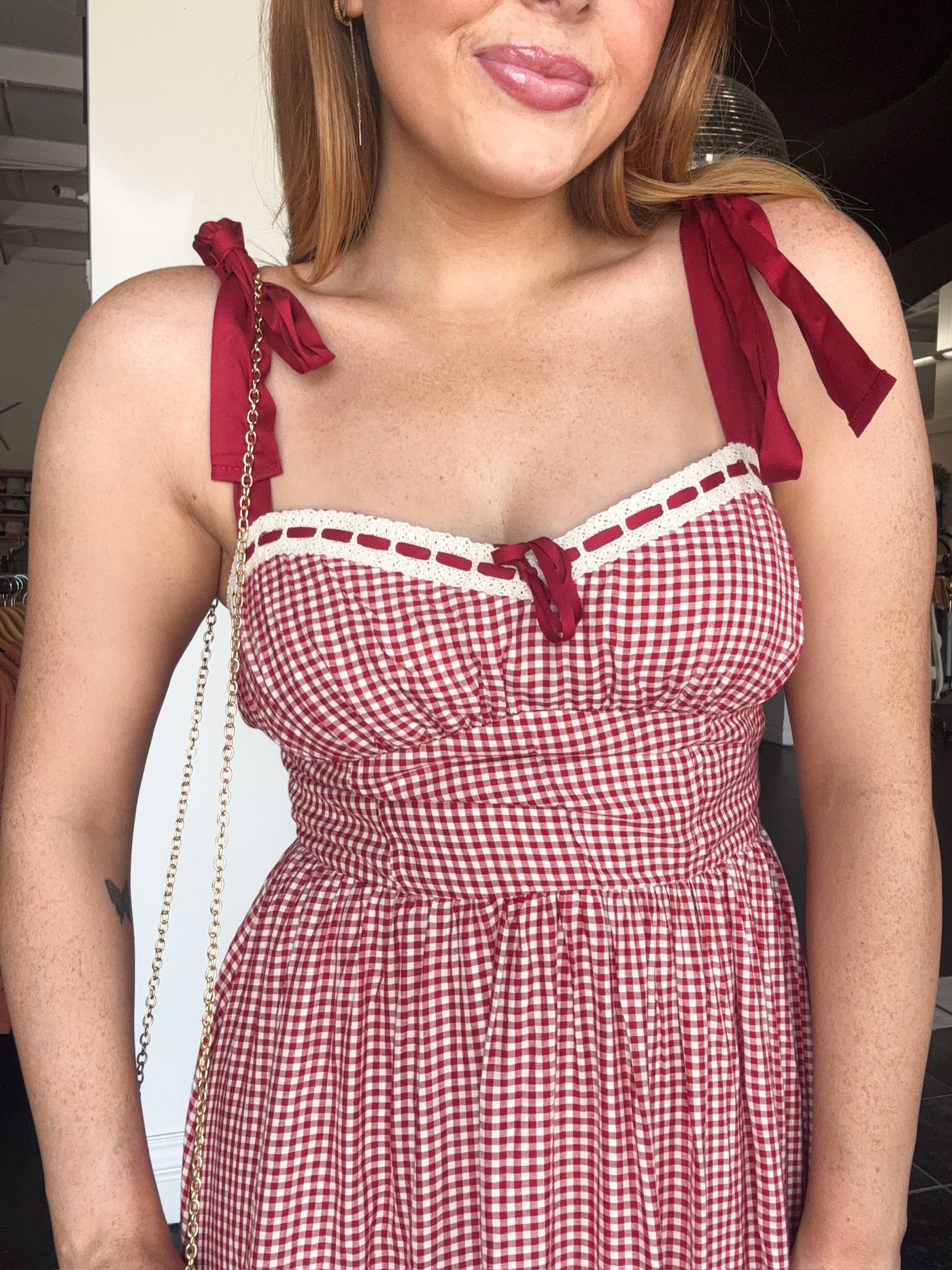 Plaid Corset Midi Dress-170 - DRESSES-EDGEMINE-[option4]-[option5]-[option6]-Leather & Lace Boutique Shop