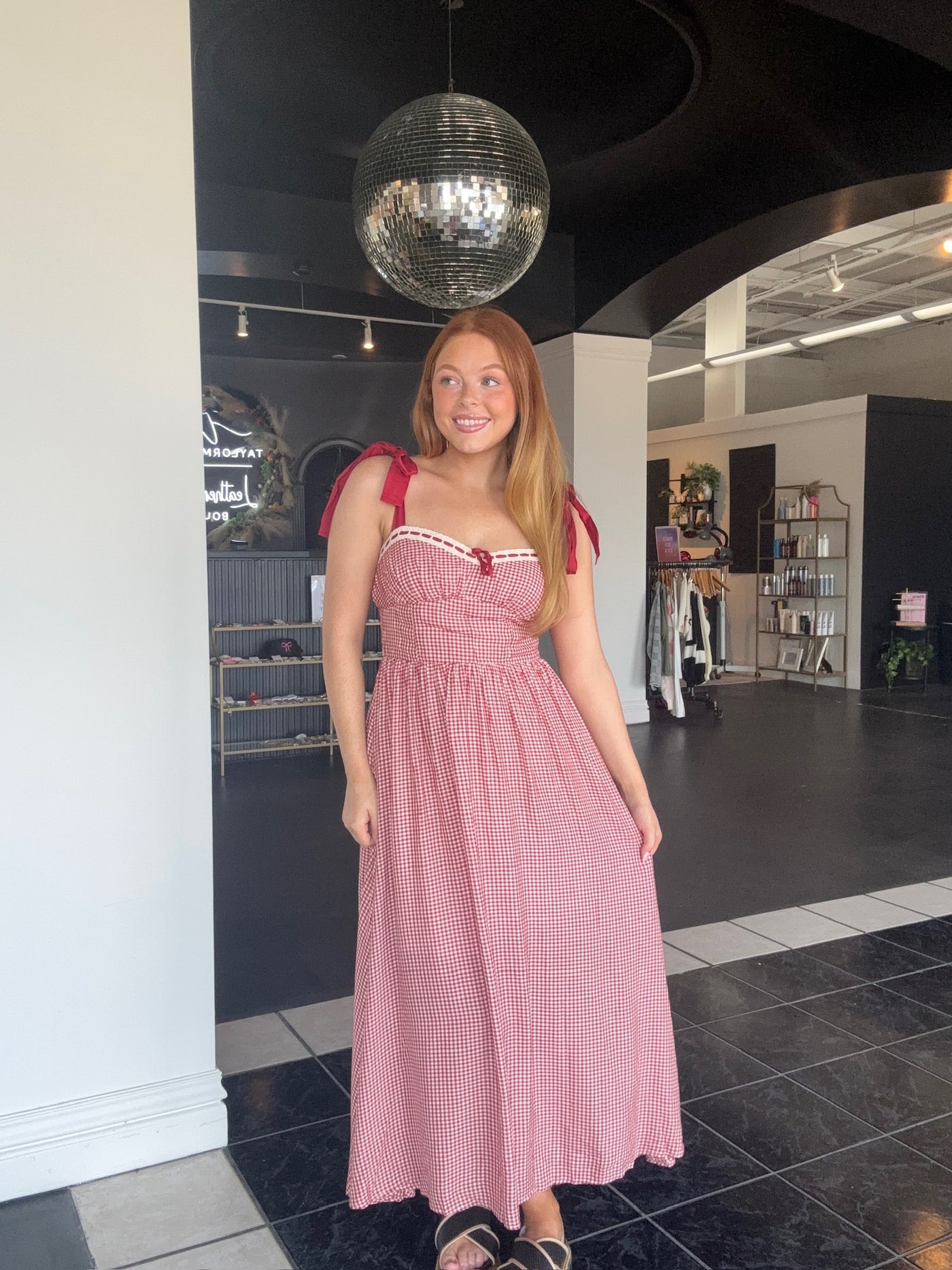 Plaid Corset Midi Dress-170 - DRESSES-EDGEMINE-[option4]-[option5]-[option6]-Leather & Lace Boutique Shop