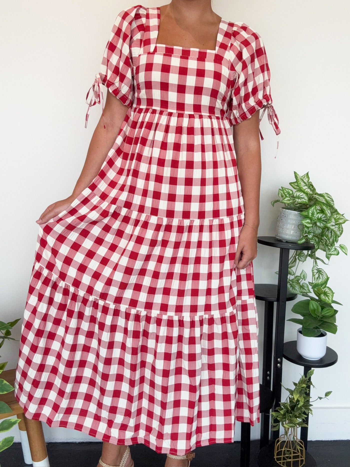 Apple Of My Eye Midi Dress-170 - DRESSES-JNNA-[option4]-[option5]-[option6]-Leather & Lace Boutique Shop