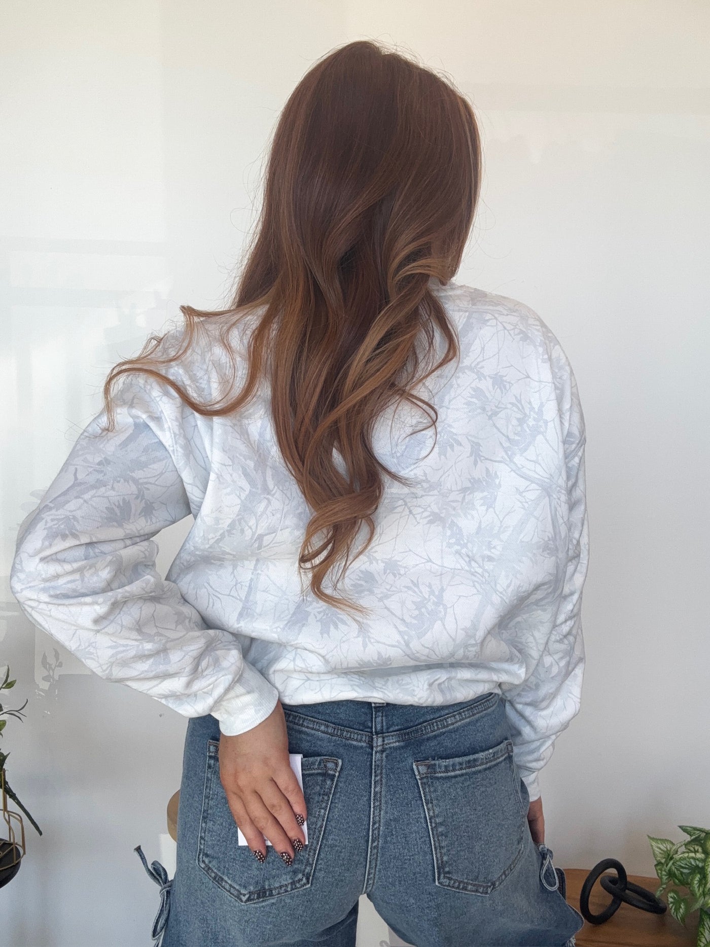 Casual Camo Crewneck- Grey