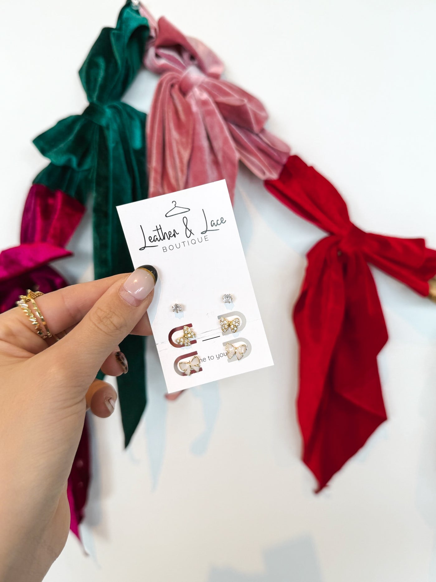 Butterfly Earring Trio-190 - ACCESSORIES - JEWELRY-TREASURE JEWELS-[option4]-[option5]-[option6]-Leather & Lace Boutique Shop