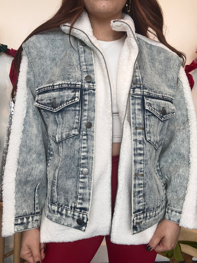 Teddy Denim Jacket