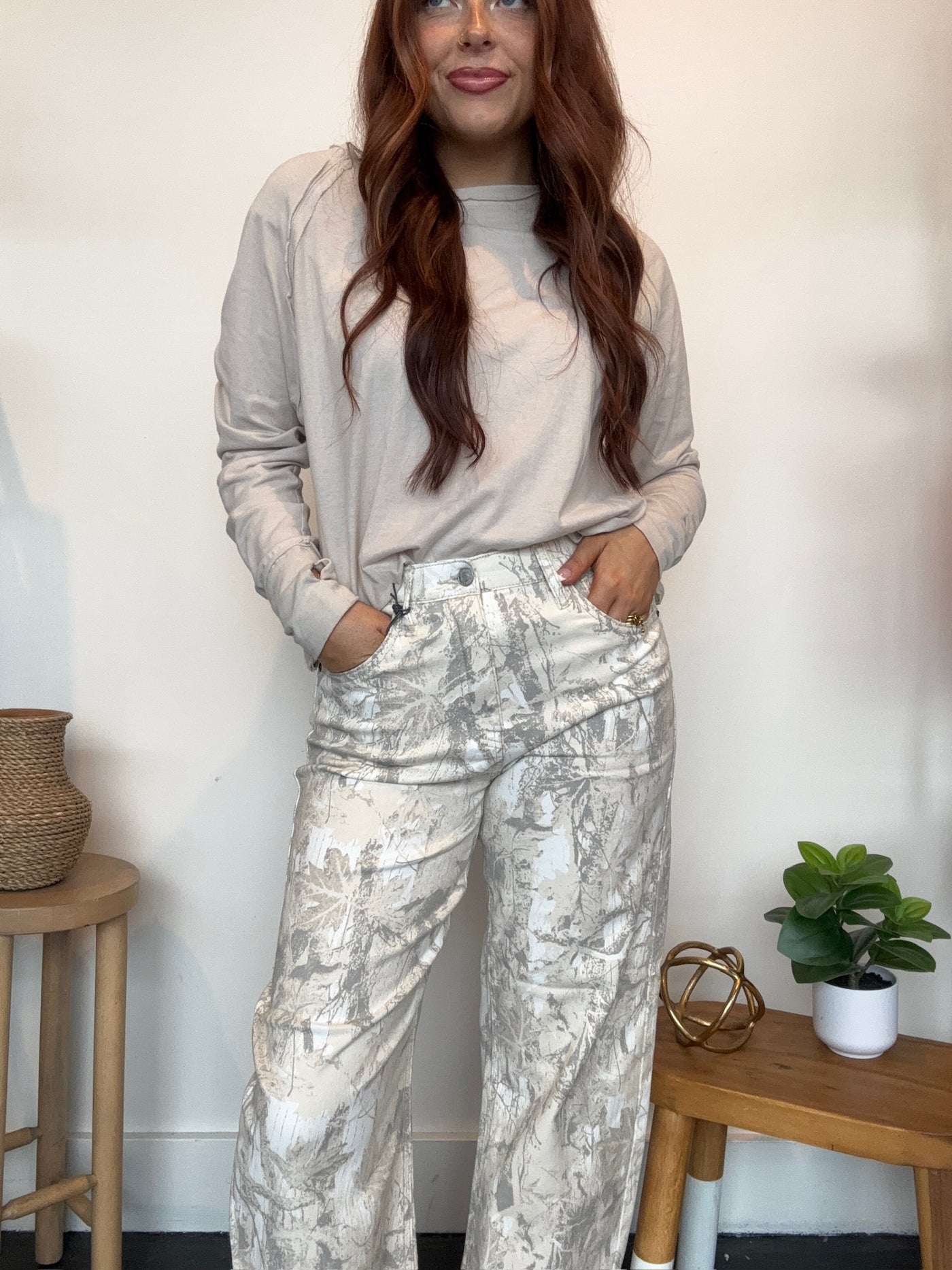 Sage Straight Leg Camo Pants