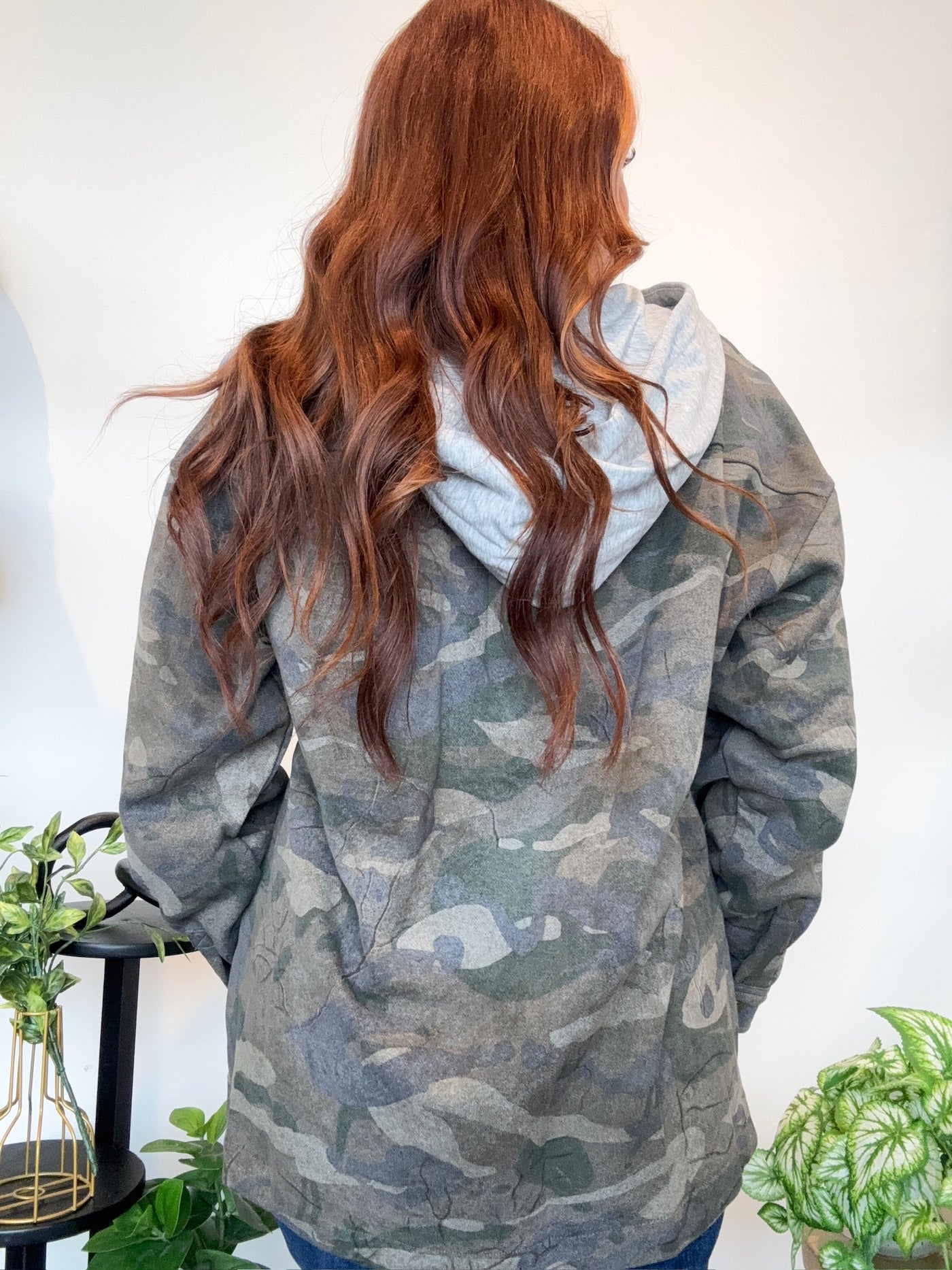 Camo Button Up Jacket