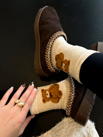 Teddy Bear Ankle Socks
