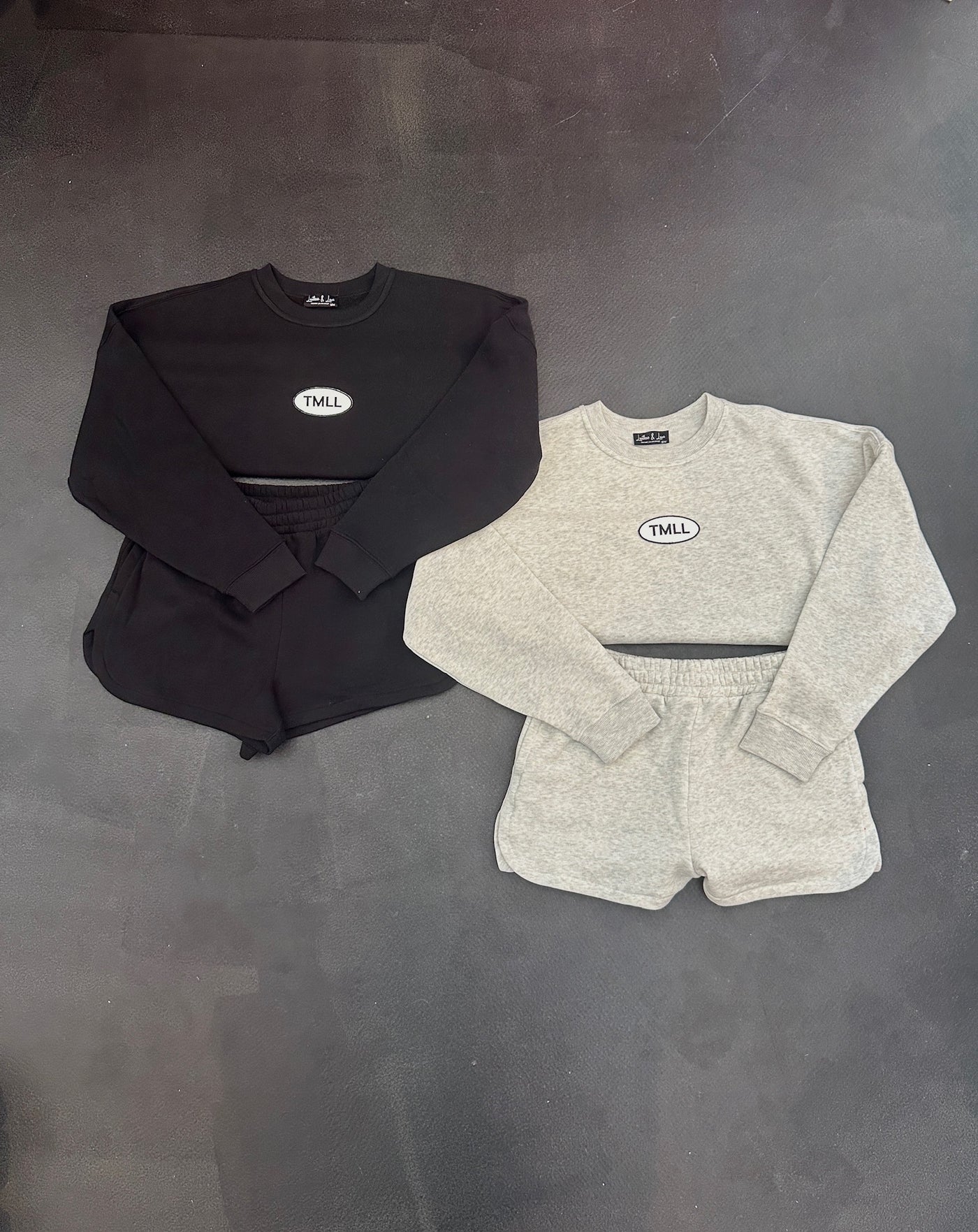 TMLL Patch Sweat Set- Grey