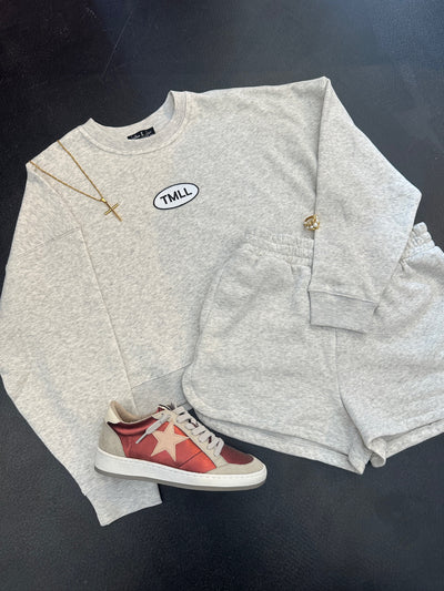 TMLL Patch Sweat Set- Grey