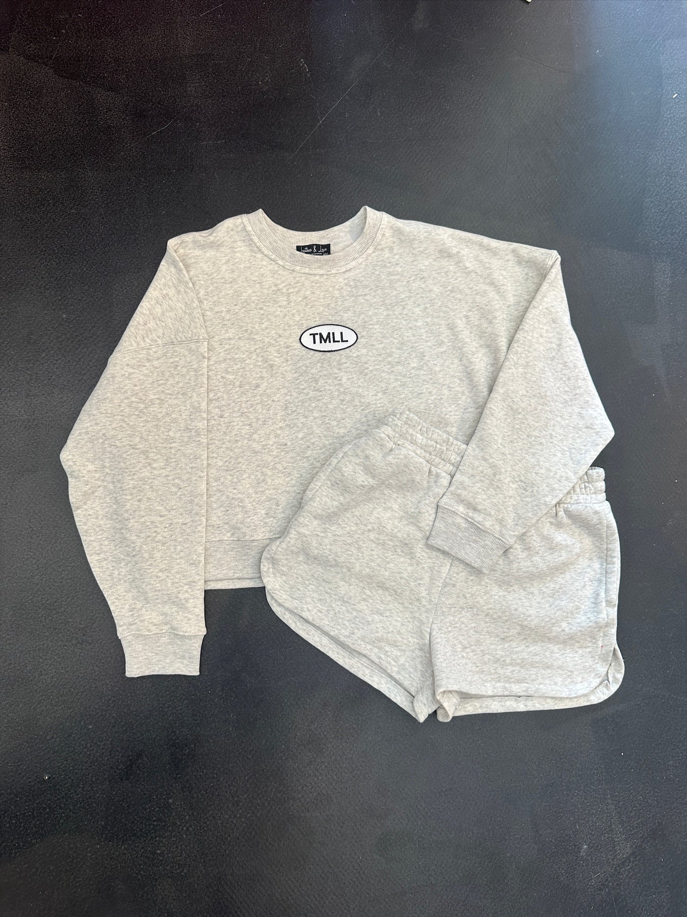 TMLL Patch Sweat Set- Grey