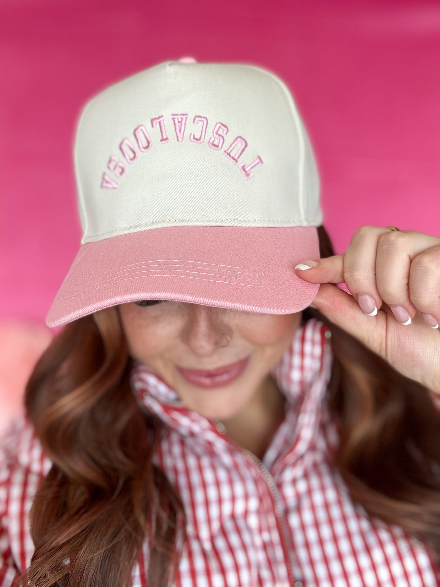 Tuscaloosa Inverted Trucker Hat- Pink