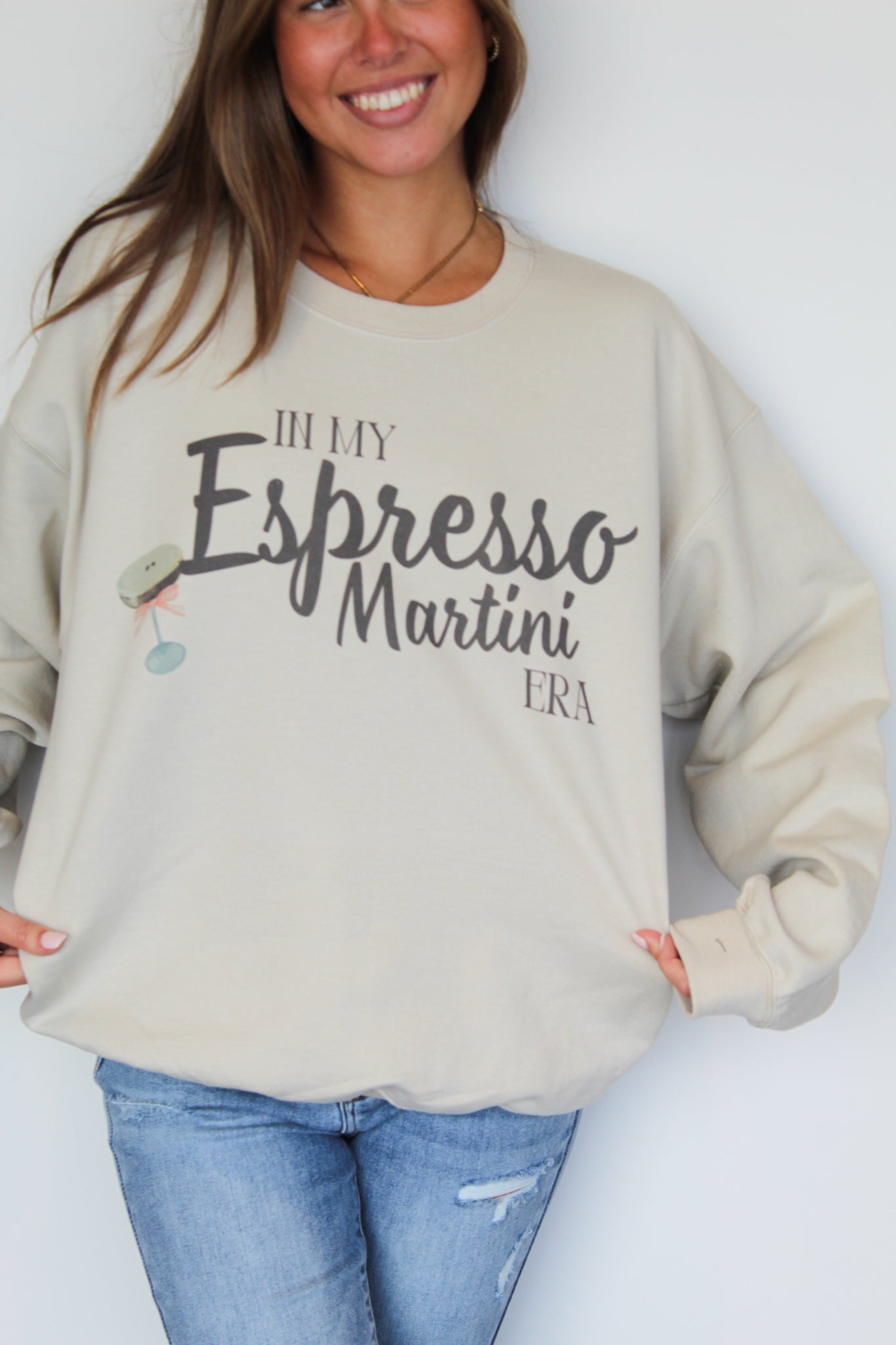 Espresso Martini Era Graphic Sweatshirt-135 - DEMAND GRAPHIC-LEATHER & LACE-[option4]-[option5]-[option6]-Leather & Lace Boutique Shop