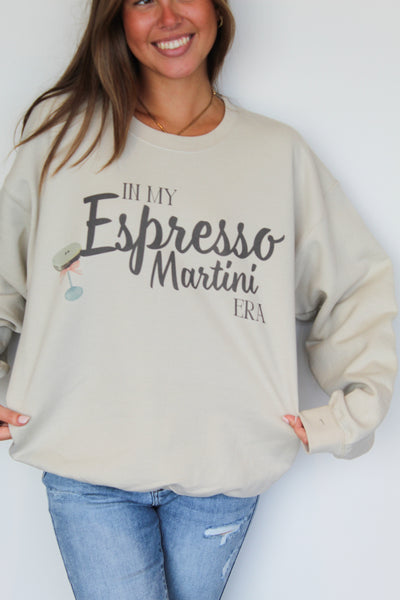 Espresso Martini Era Graphic Sweatshirt-135 - DEMAND GRAPHIC-LEATHER & LACE-[option4]-[option5]-[option6]-Leather & Lace Boutique Shop