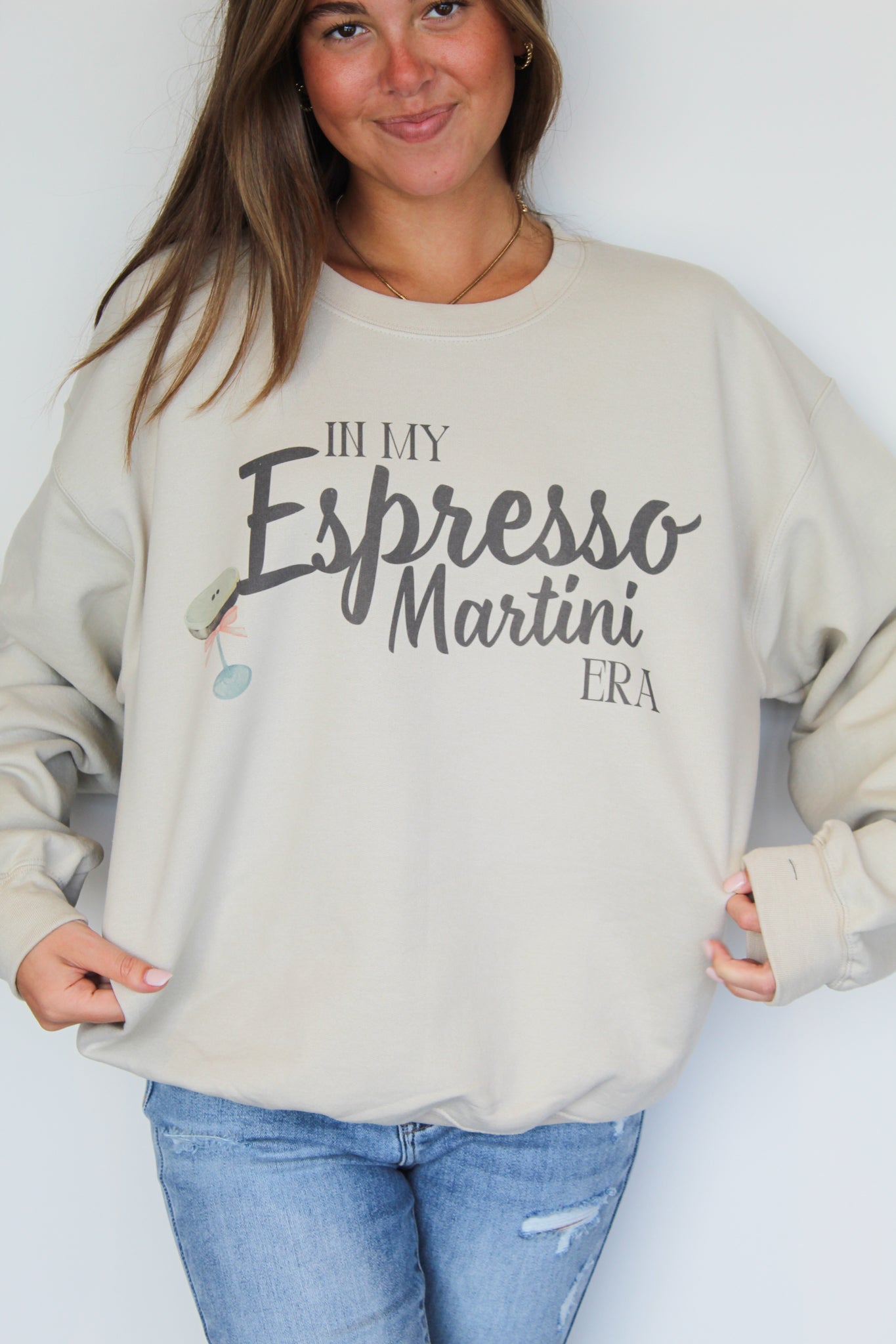 Espresso Martini Era Graphic Sweatshirt-135 - DEMAND GRAPHIC-LEATHER & LACE-[option4]-[option5]-[option6]-Leather & Lace Boutique Shop