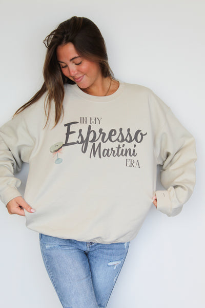 Espresso Martini Era Graphic Sweatshirt-135 - DEMAND GRAPHIC-LEATHER & LACE-[option4]-[option5]-[option6]-Leather & Lace Boutique Shop