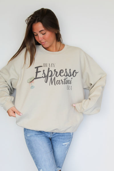 Espresso Martini Era Graphic Sweatshirt-135 - DEMAND GRAPHIC-LEATHER & LACE-[option4]-[option5]-[option6]-Leather & Lace Boutique Shop