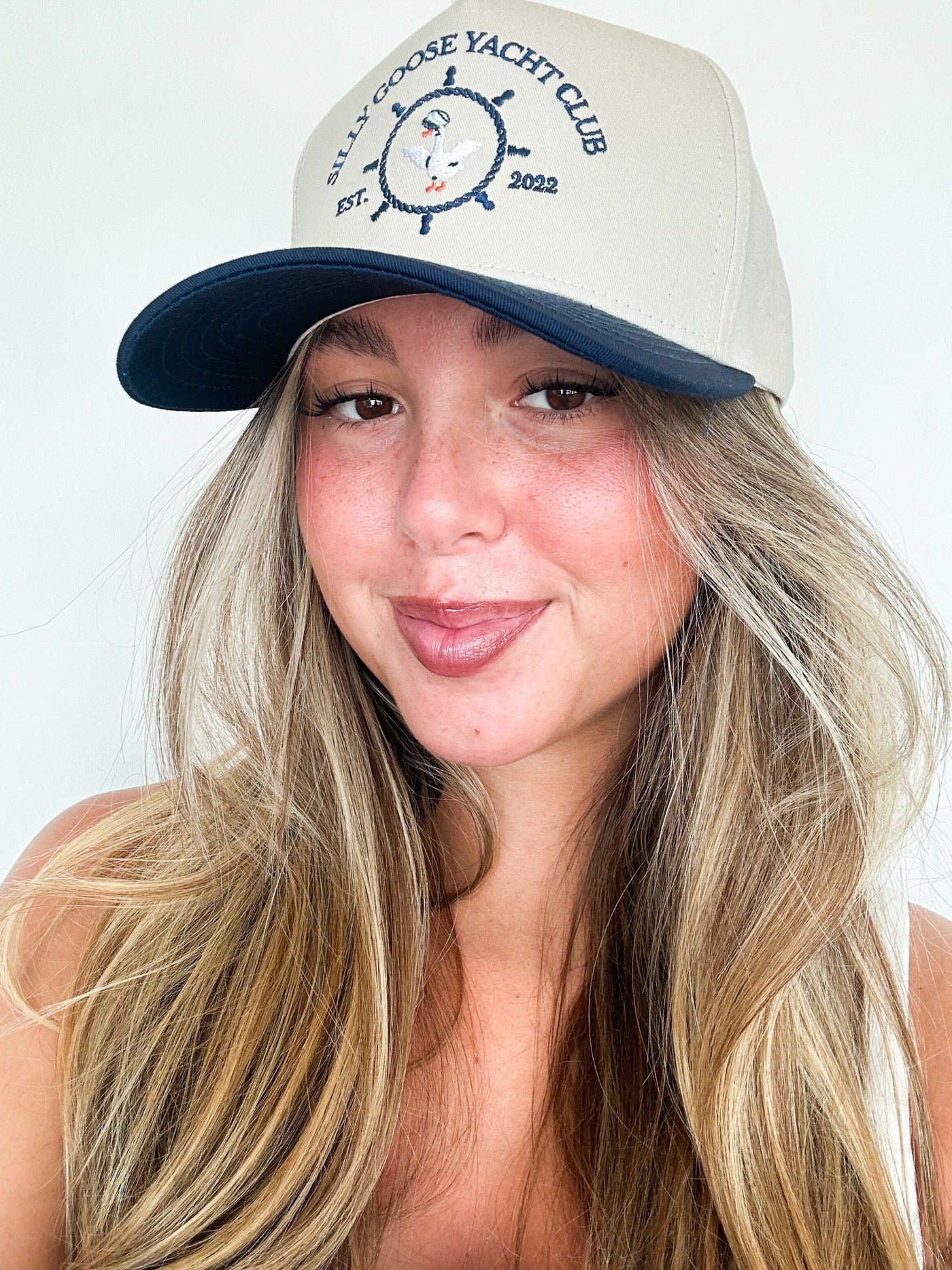 Silly Goose Yacht Club Trucker Hat-190 - ACCESSORIES - HATS/HEADWEAR-THE HAPPIEST-[option4]-[option5]-[option6]-Leather & Lace Boutique Shop
