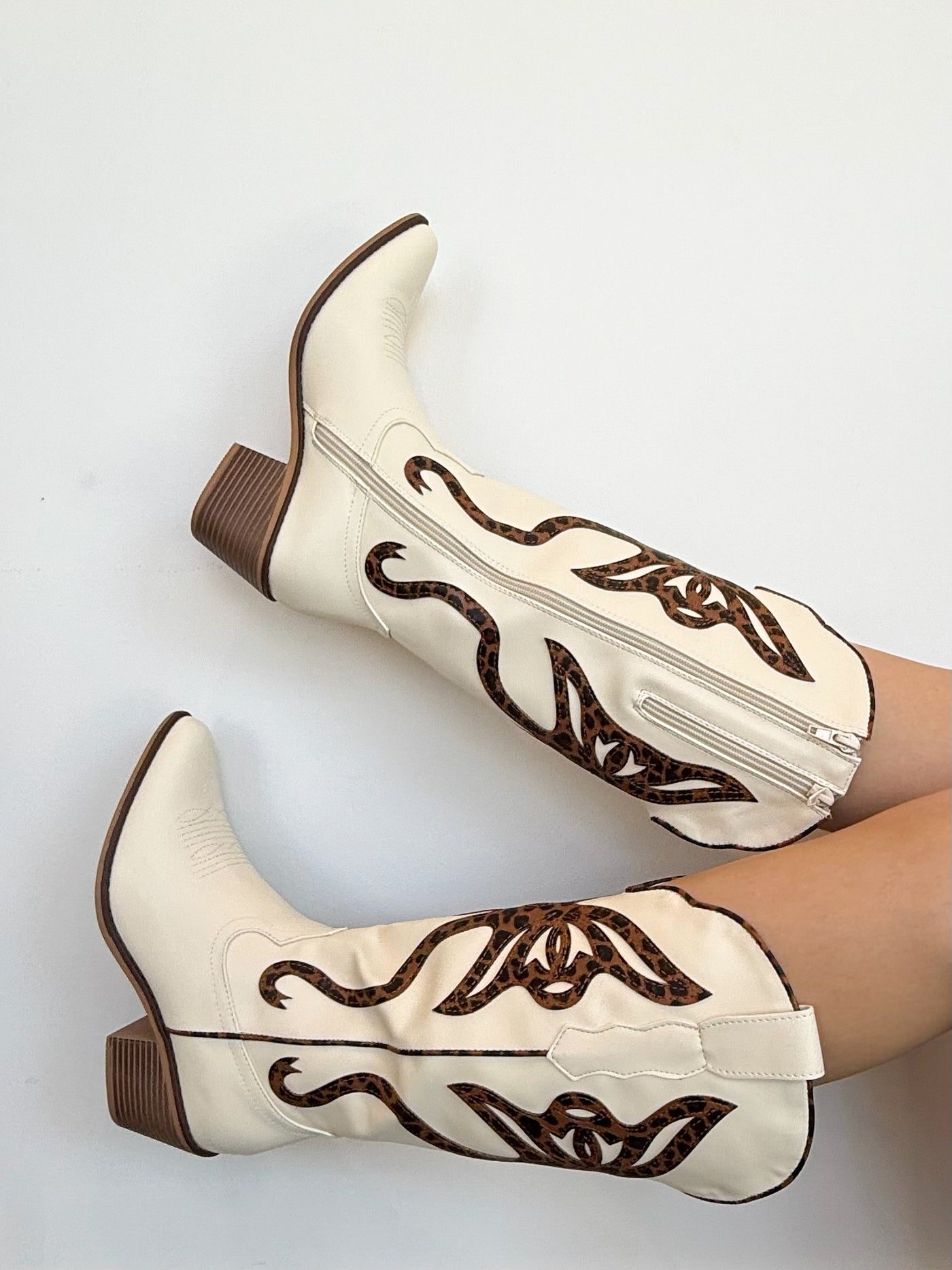 Whitney Butterfly Boots- Leopard