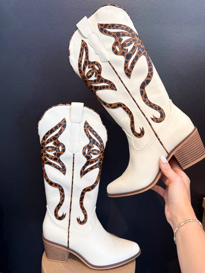 Whitney Butterfly Boots- Leopard