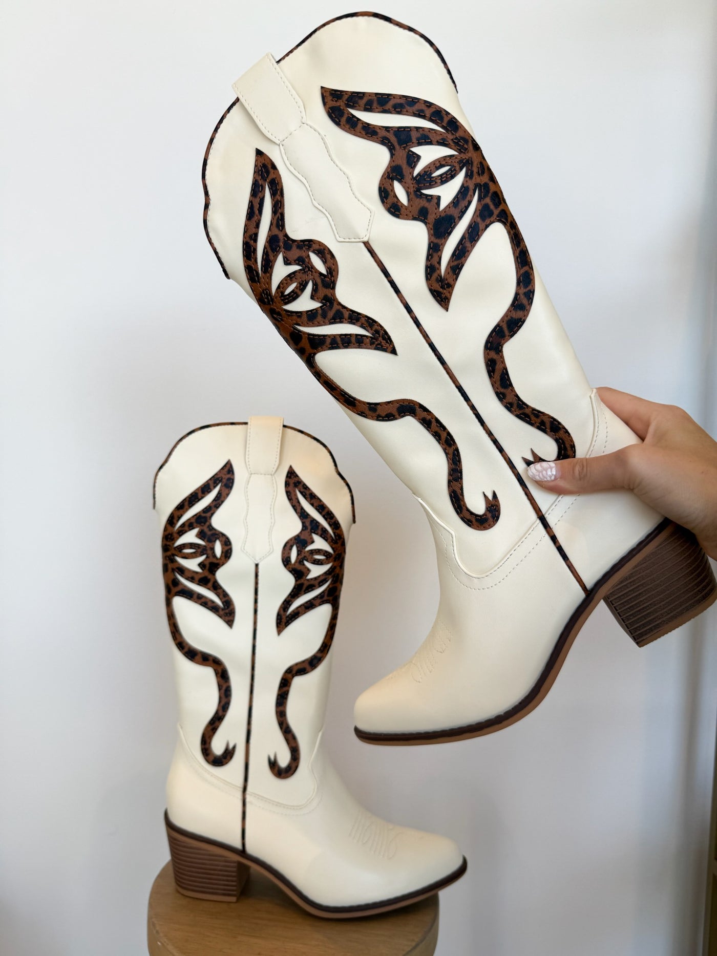 Whitney Butterfly Boots- Leopard