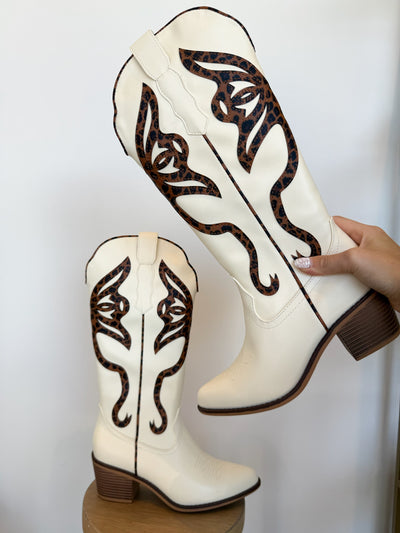 Whitney Butterfly Boots- Leopard