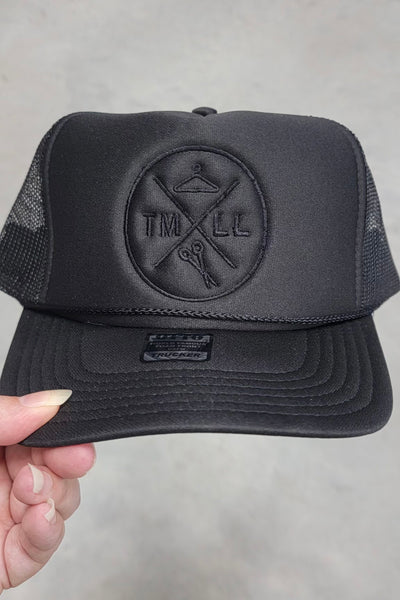 TMLL Neutrals Trucker Hat-190 - ACCESSORIES - HATS/HEADWEAR-LEATHER & LACE-Black on Black-[option4]-[option5]-[option6]-Leather & Lace Boutique Shop