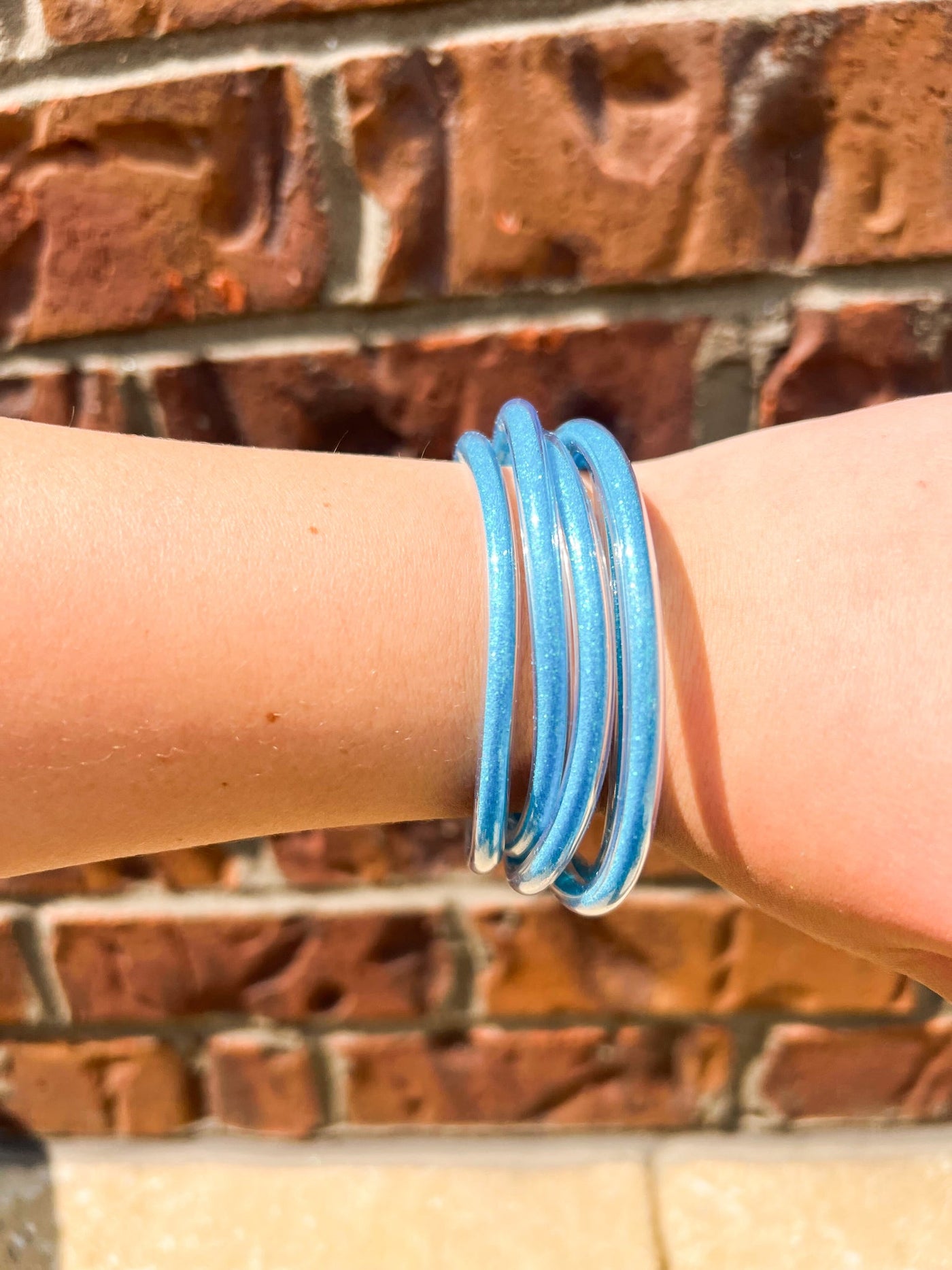 Bestie Jelly Bracelet Stacks-190 - ACCESSORIES - JEWELRY-Leather & Lace-Sky Blue-[option4]-[option5]-[option6]-Leather & Lace Boutique Shop