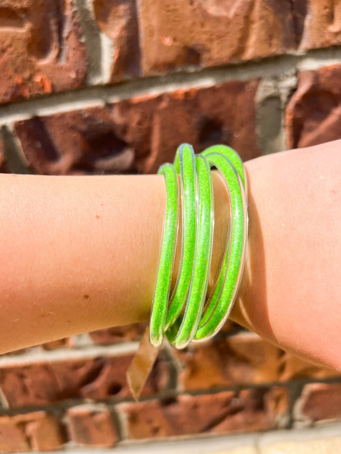 Bestie Jelly Bracelet Stacks-190 - ACCESSORIES - JEWELRY-Leather & Lace-Lime Green-[option4]-[option5]-[option6]-Leather & Lace Boutique Shop