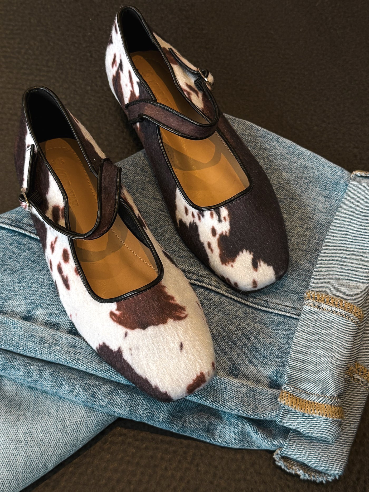 Another Life Ballet Flat- Cow