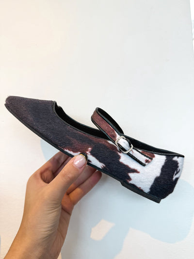 Another Life Ballet Flat- Cow