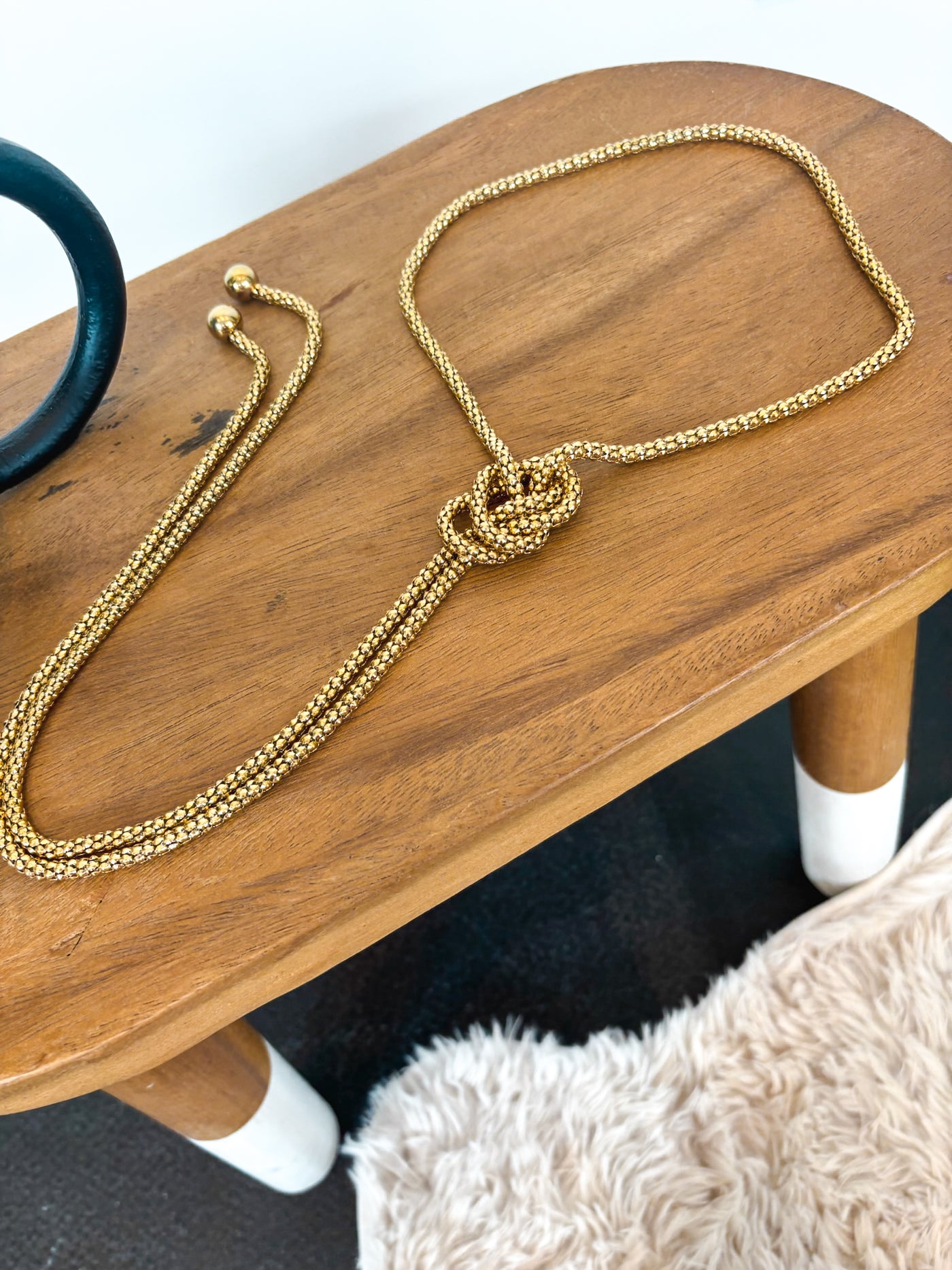 Alex Rope Necklace- Gold-190 - ACCESSORIES - JEWELRY-CHANSUTT PEARLS-[option4]-[option5]-[option6]-Leather & Lace Boutique Shop