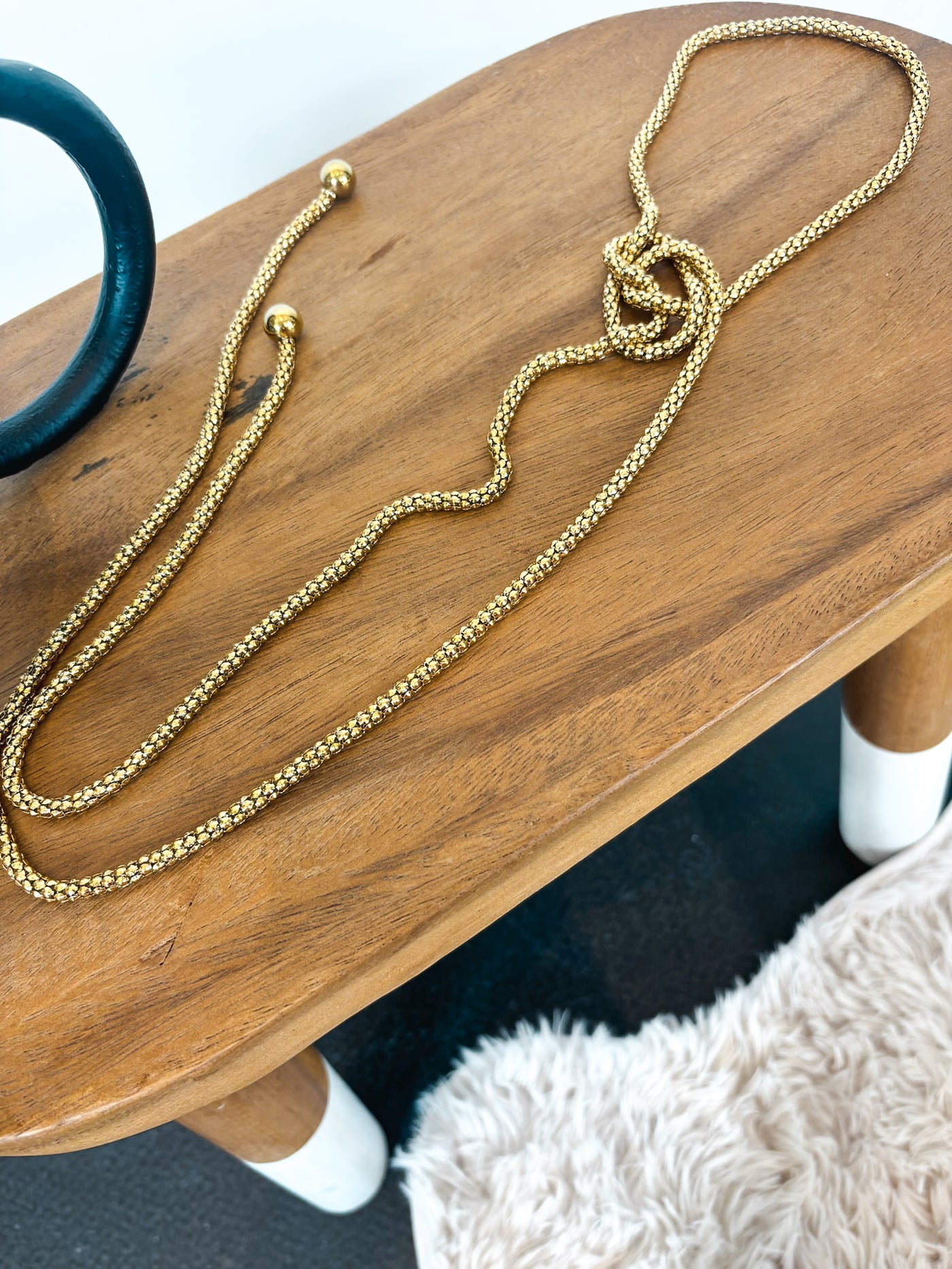 Alex Rope Necklace- Gold-190 - ACCESSORIES - JEWELRY-CHANSUTT PEARLS-[option4]-[option5]-[option6]-Leather & Lace Boutique Shop
