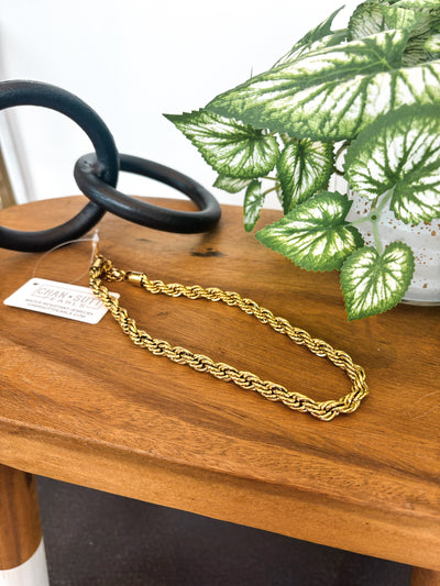 Gold Rope Chain-190 - ACCESSORIES - JEWELRY-CHANSUTT PEARLS-[option4]-[option5]-[option6]-Leather & Lace Boutique Shop