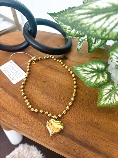 Small Bubble Heart Necklace-190 - ACCESSORIES - JEWELRY-CHANSUTT PEARLS-[option4]-[option5]-[option6]-Leather & Lace Boutique Shop