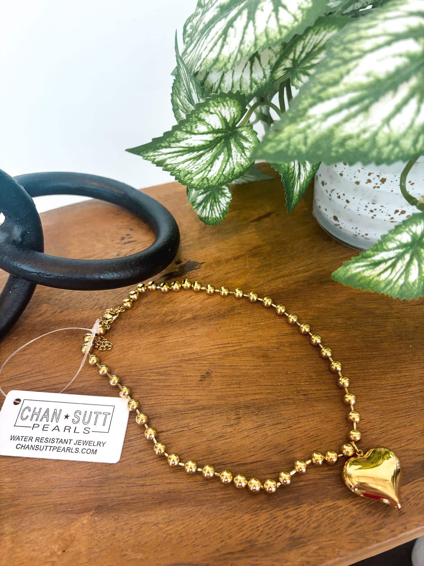 Small Bubble Heart Necklace-190 - ACCESSORIES - JEWELRY-CHANSUTT PEARLS-[option4]-[option5]-[option6]-Leather & Lace Boutique Shop