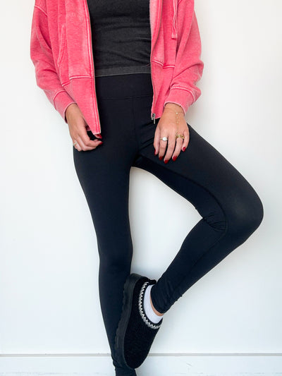 Wonder All High Rise Leggings- Black-160 - BOTTOMS - OTHER-MONO B-[option4]-[option5]-[option6]-Leather & Lace Boutique Shop
