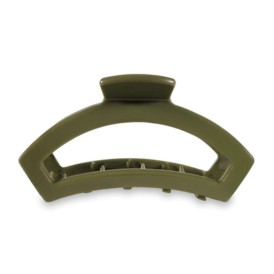 Teletie Unbreakable Open Claw Clip- Fall Collection-190 - ACCESSORIES - HATS/HEADWEAR-TELETIE-Tiny-Olive-[option4]-[option5]-[option6]-Leather & Lace Boutique Shop
