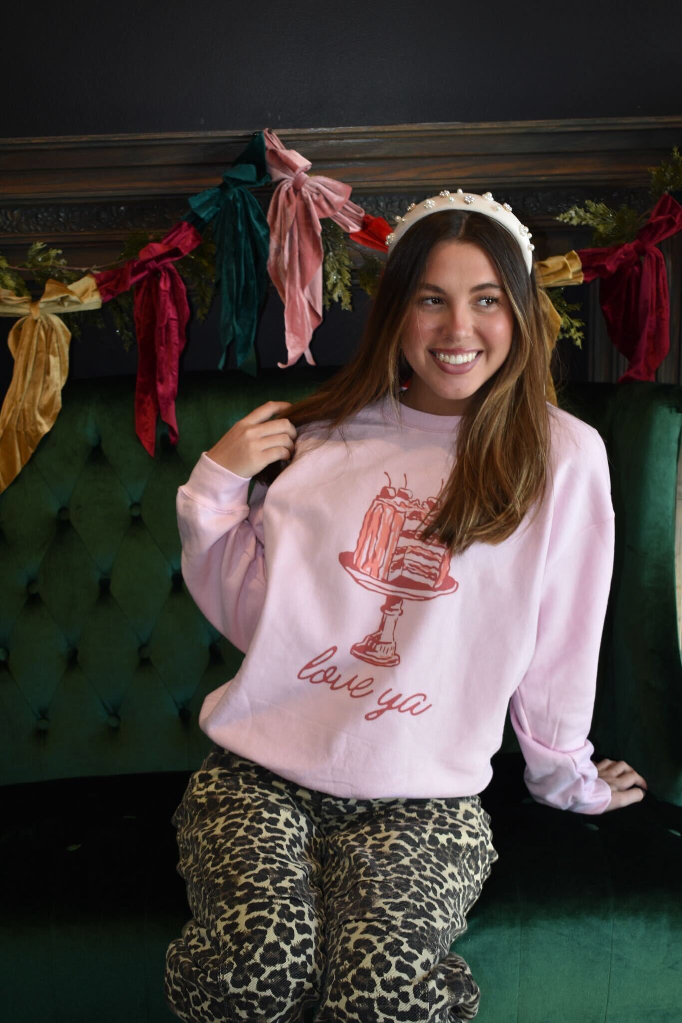 Love Ya Graphic Sweatshirt-135 - DEMAND GRAPHIC-LEATHER & LACE-[option4]-[option5]-[option6]-Leather & Lace Boutique Shop