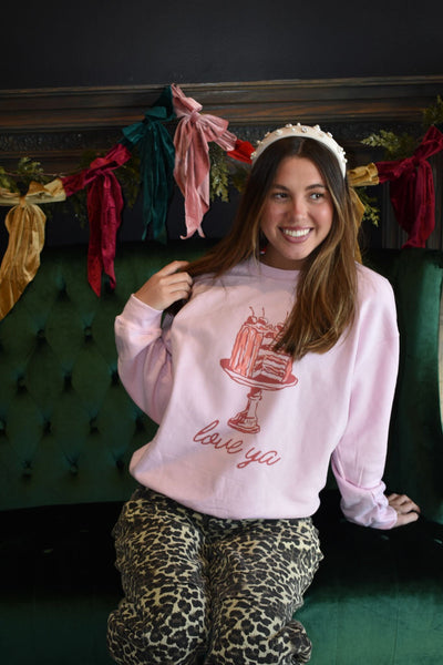 Love Ya Graphic Sweatshirt-135 - DEMAND GRAPHIC-LEATHER & LACE-[option4]-[option5]-[option6]-Leather & Lace Boutique Shop