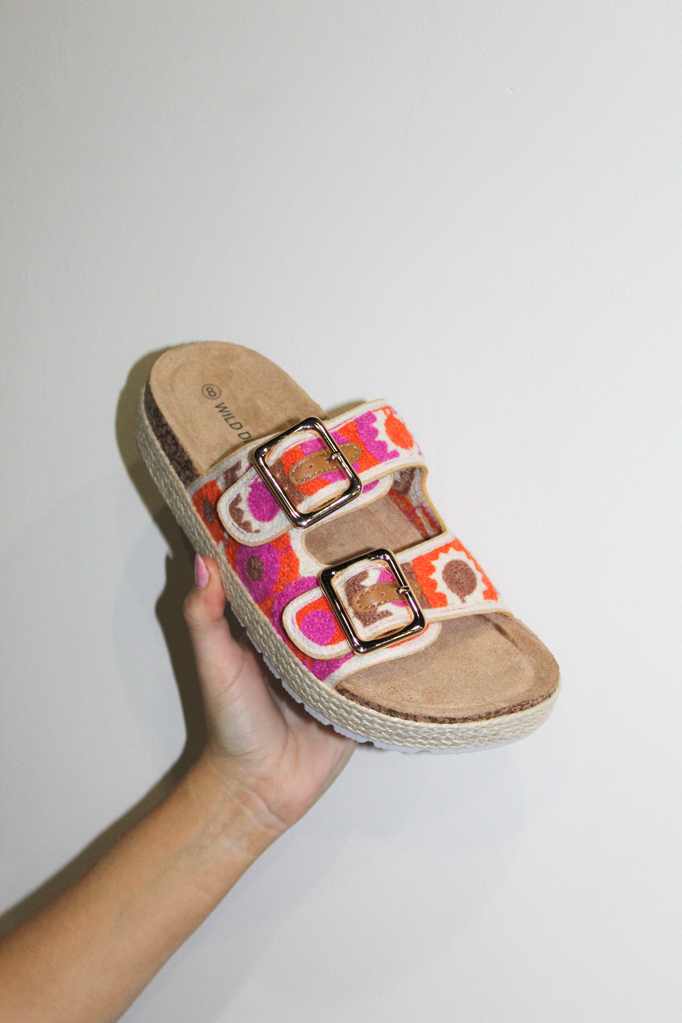 Boho Crochet Sandals- Pink Multi-180 - SHOES-LEGEND FOOTWEAR-[option4]-[option5]-[option6]-Leather & Lace Boutique Shop