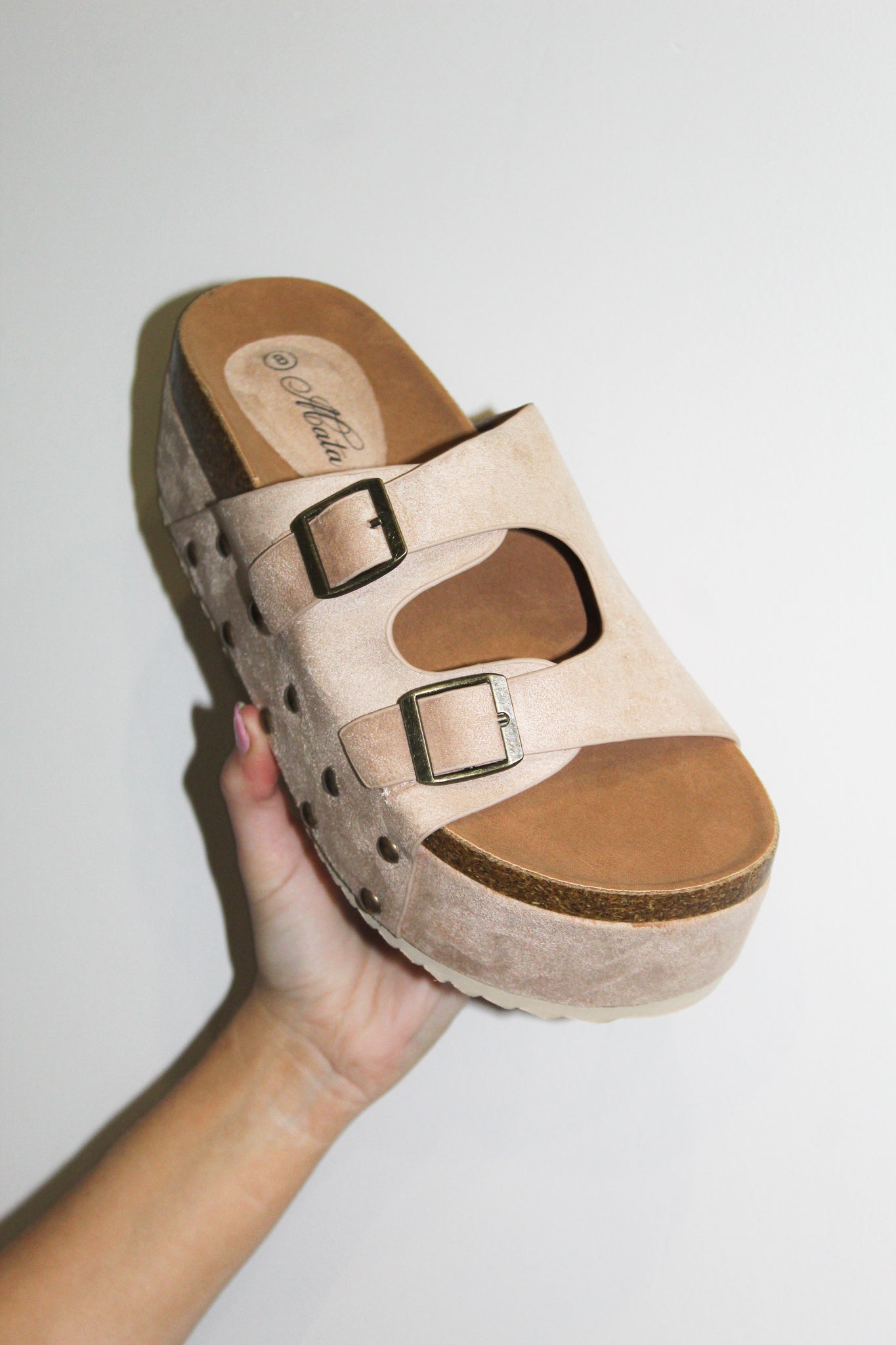 Elevate Platform Sandals- Nude-180 - SHOES-MATA SHOES-[option4]-[option5]-[option6]-Leather & Lace Boutique Shop