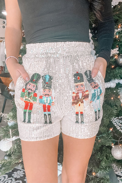 Sequin Nutcracker Shorts-160 - BOTTOMS - OTHER-WHY DRESS-[option4]-[option5]-[option6]-Leather & Lace Boutique Shop