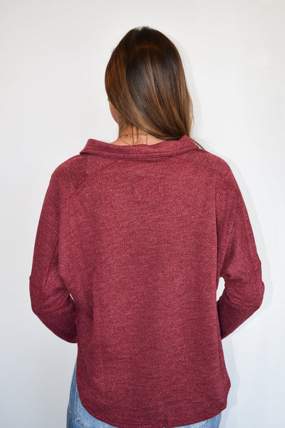 Basic Collared Long Sleeve-110 - TOPS - LONG SLEEVE-VERY J-[option4]-[option5]-[option6]-Leather & Lace Boutique Shop