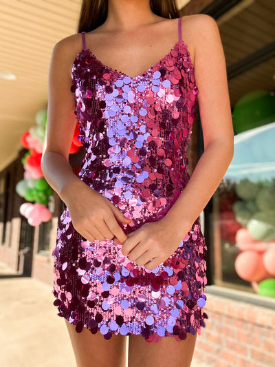 Y2K Sequin Party Dress-170 - DRESSES / ROMPERS / SETS-KLESIS-[option4]-[option5]-[option6]-Leather & Lace Boutique Shop