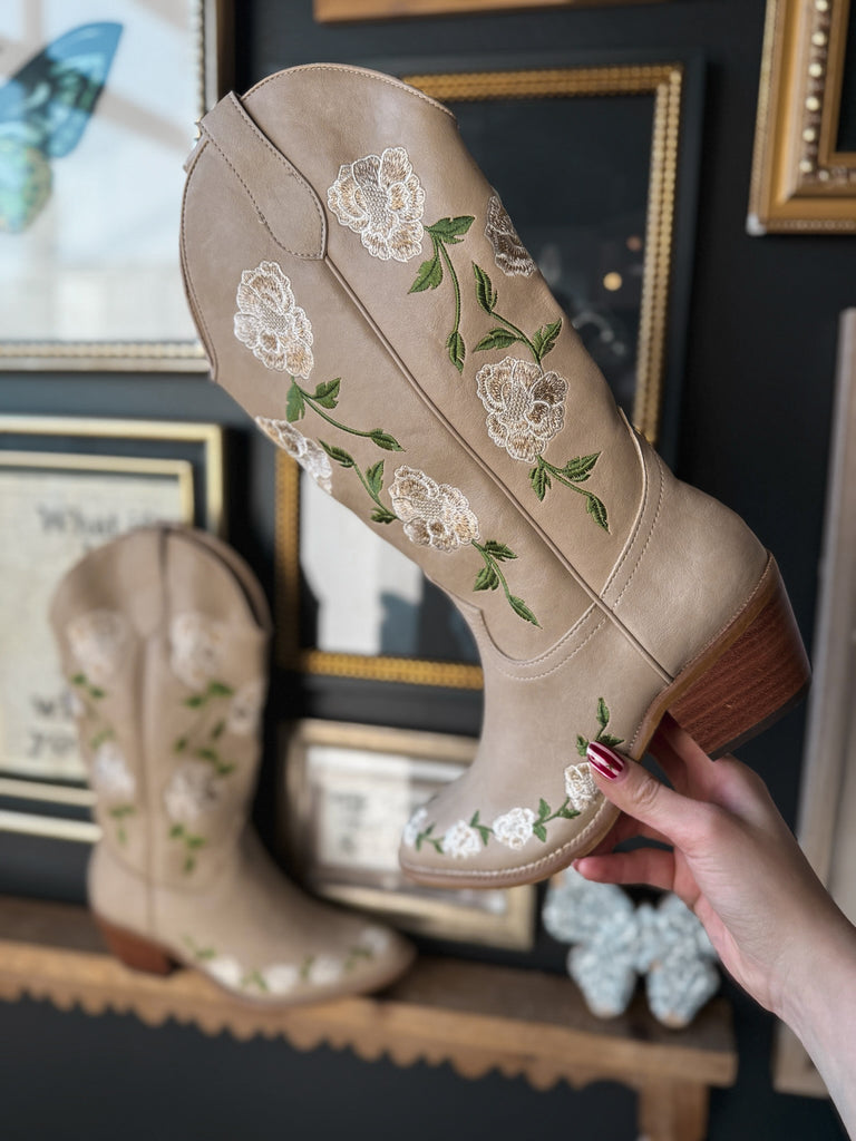 Zana Floral Booties