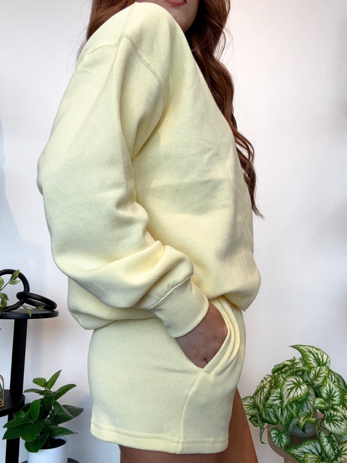 Basic Sweat Short- Butter Yellow