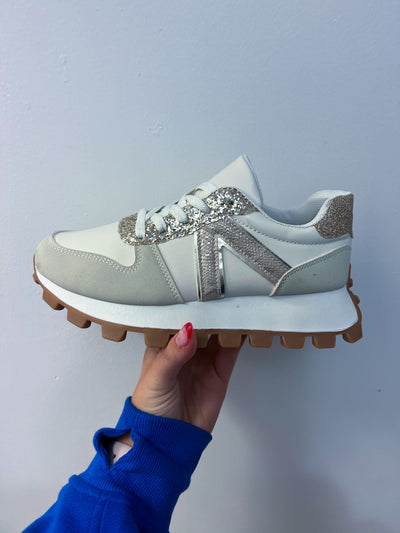 Arizona Neutral Platform Sneakers-180 - SHOES-ARIDER SHOES-[option4]-[option5]-[option6]-Leather & Lace Boutique Shop