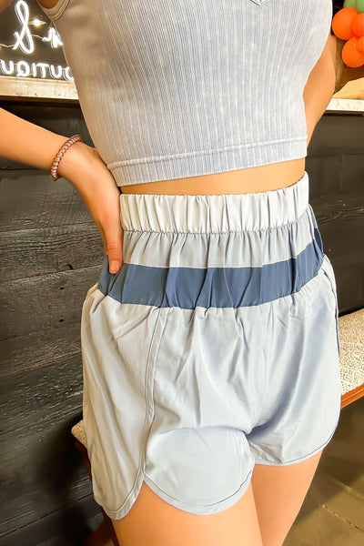 Lindsay Lounge Colorblock Shorts-160 - BOTTOMS - OTHER-VERY J-[option4]-[option5]-[option6]-Leather & Lace Boutique Shop