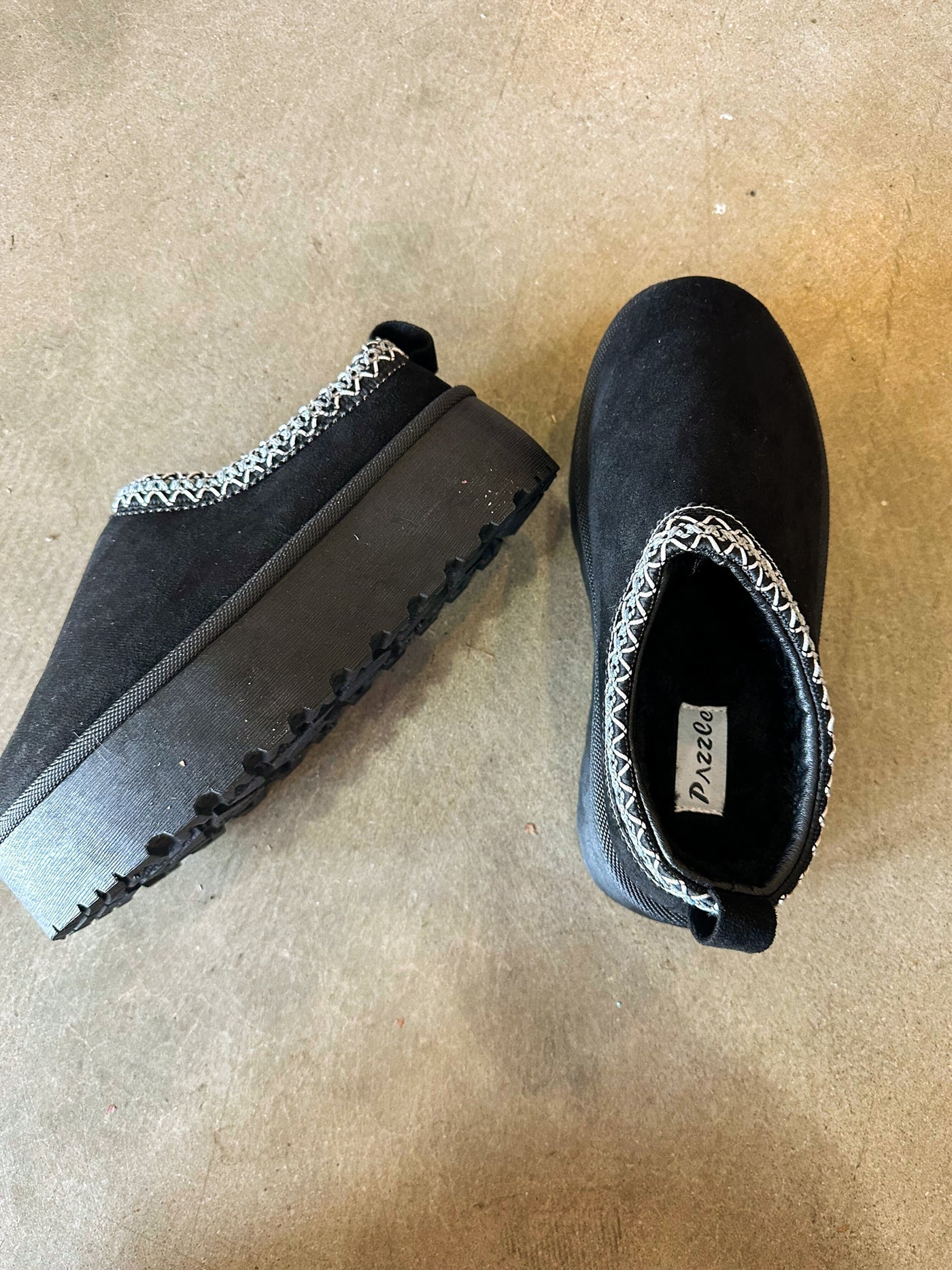 Tazzy Slippers - Black-180 - SHOES-SPRINGLAND FOOTWEAR-[option4]-[option5]-[option6]-Leather & Lace Boutique Shop