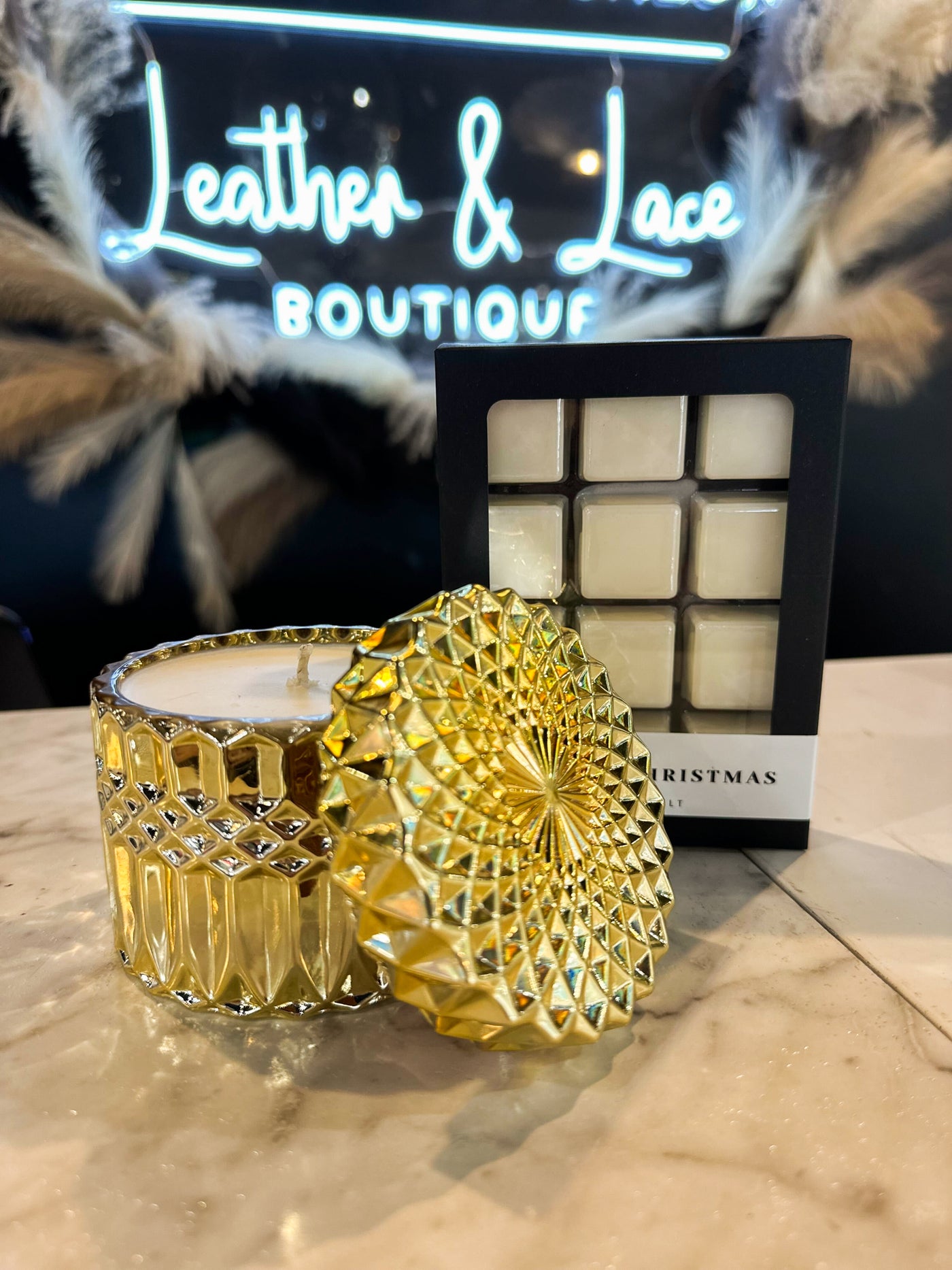 L&L Luxe Candle - Home for Christmas-190 - ACCESSORIES - HOME-Flicker&Flame-[option4]-[option5]-[option6]-Leather & Lace Boutique Shop